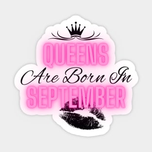 Queens are born in September - Quote Sticker